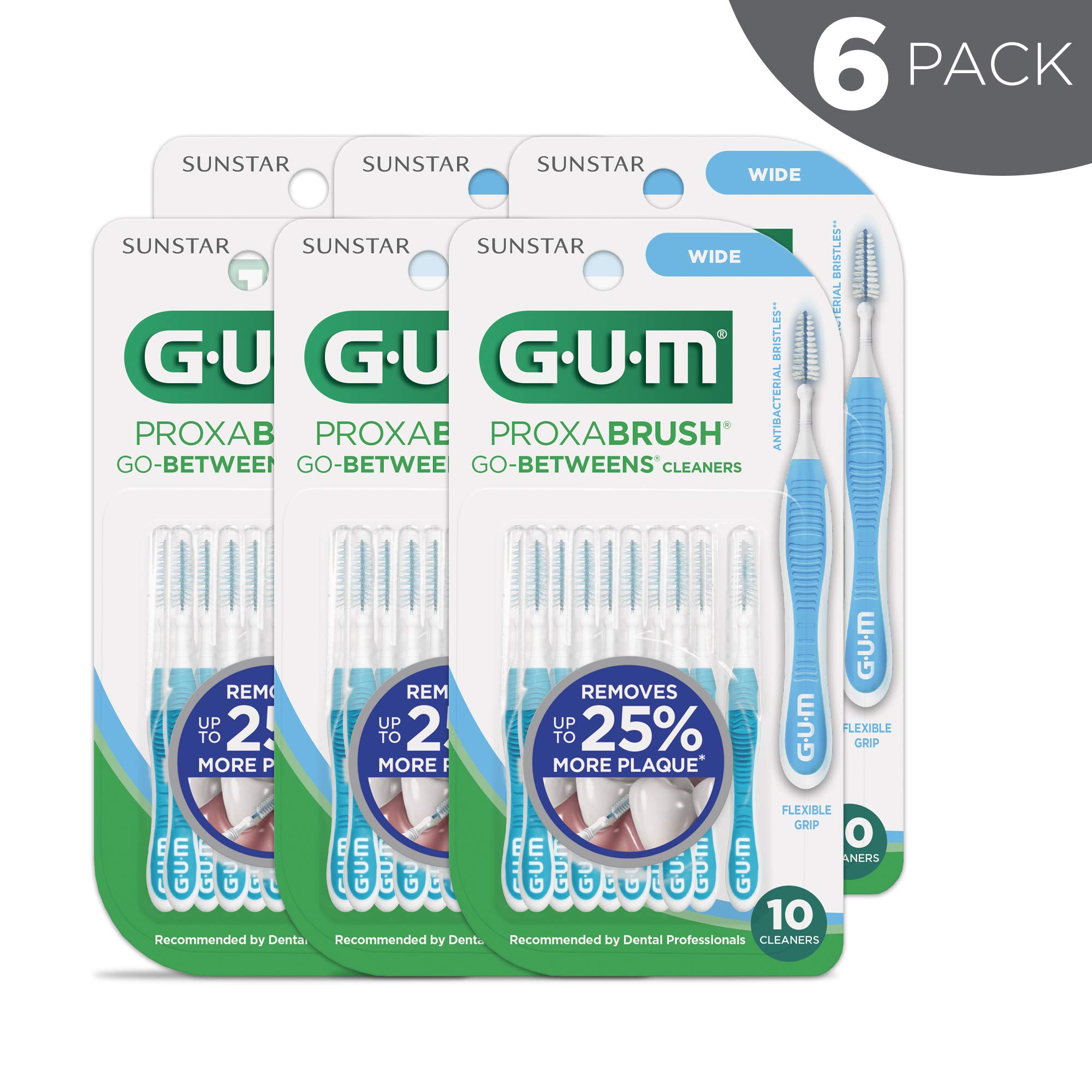 GUM Proxabrush GoBetweens Interdental Brushes, Wide, 10 Count ubicaciondepersonas.cdmx.gob.mx