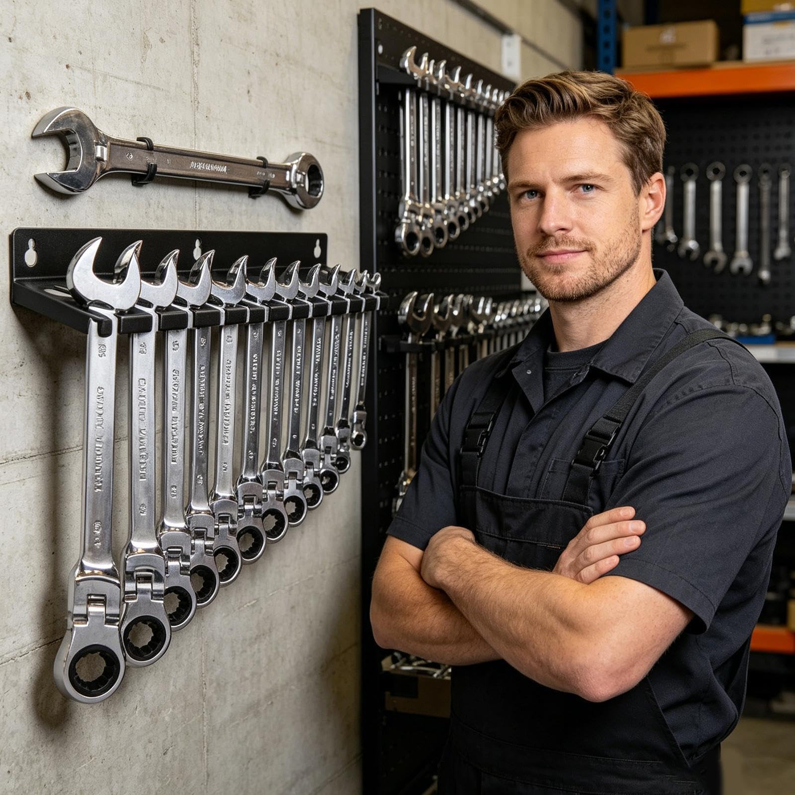 Generico Supporti E Organizer Per Chiavi | Grande capacità di stoccaggio attrezzi | Portachiavi a parete - Per Cacciaviti, Bussole, Cricchetti, Pinze, Casa, Appartamento, Garage