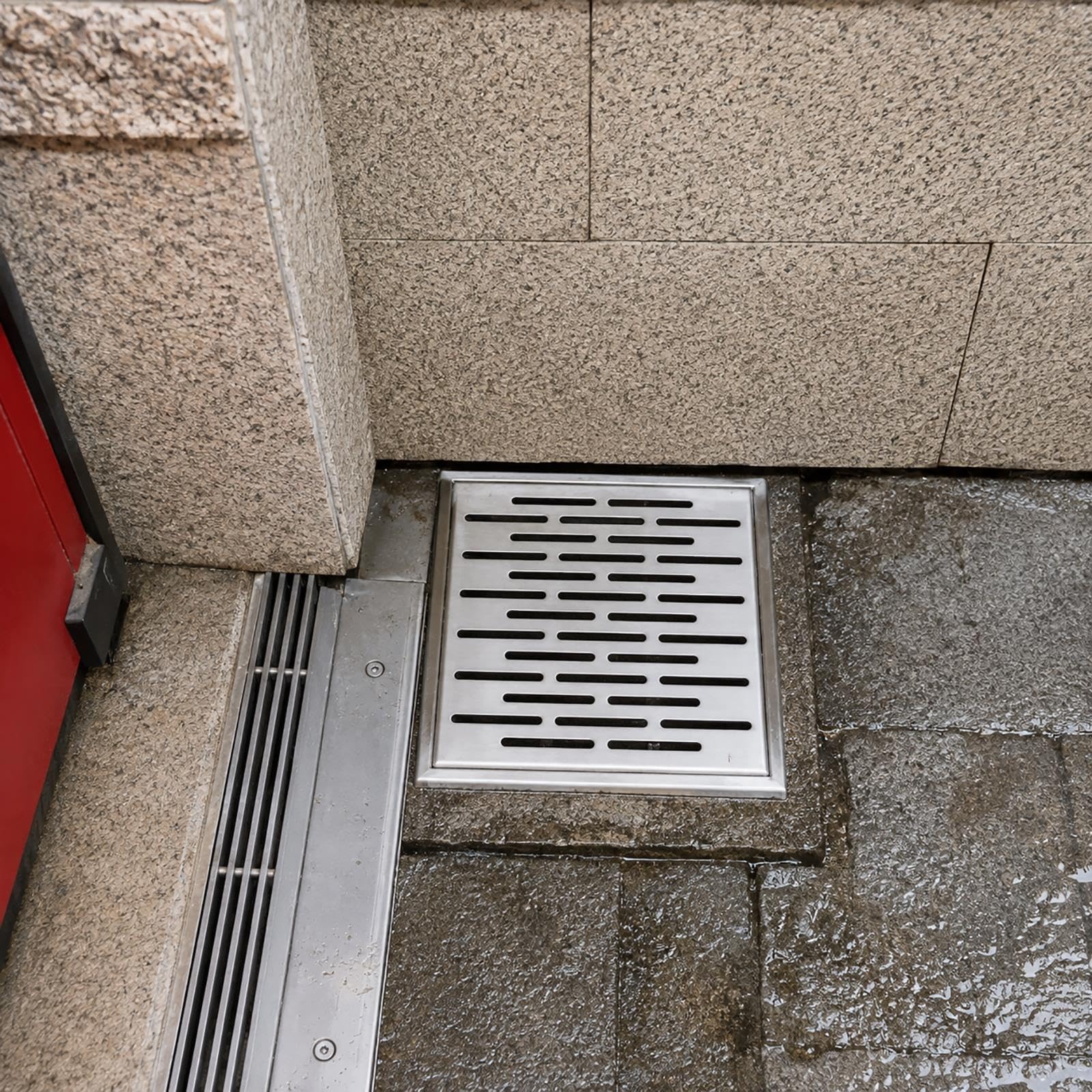 Copertura per Scarico a Pavimento in Inox 304, Coperchio Quadrato