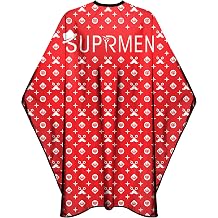 Barber Capes for Men Professional Haircut Capes with Snaps Salon Capes for Stylist -63"*56"Red