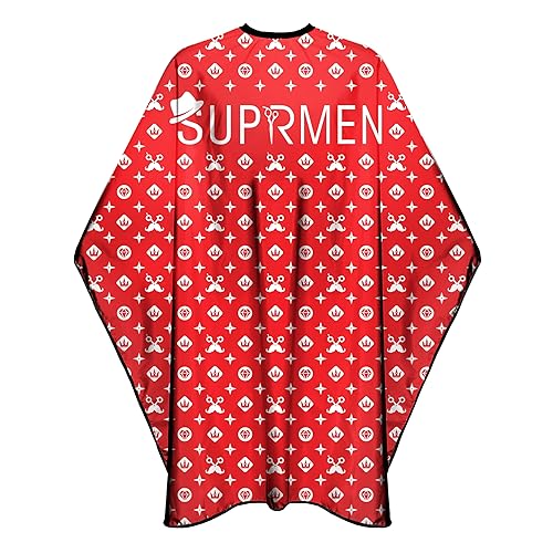 Capas de peluquero para hombre, capas de corte de pelo profesional con broches de presión, capas de salón para estilista, 63 x 56 pulgadas