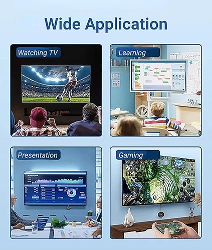 Miniatura 6 de Adaptador de pantalla 1080P, adaptador de dongle de pantalla HDMI, espejo de pantalla HD para teléfono, tableta, TV, conexión USB, múltiples