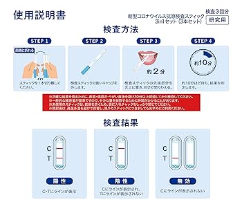 Amazon.co.jp: 【2024年新変異株対応 スティック型3in1 JN.1
