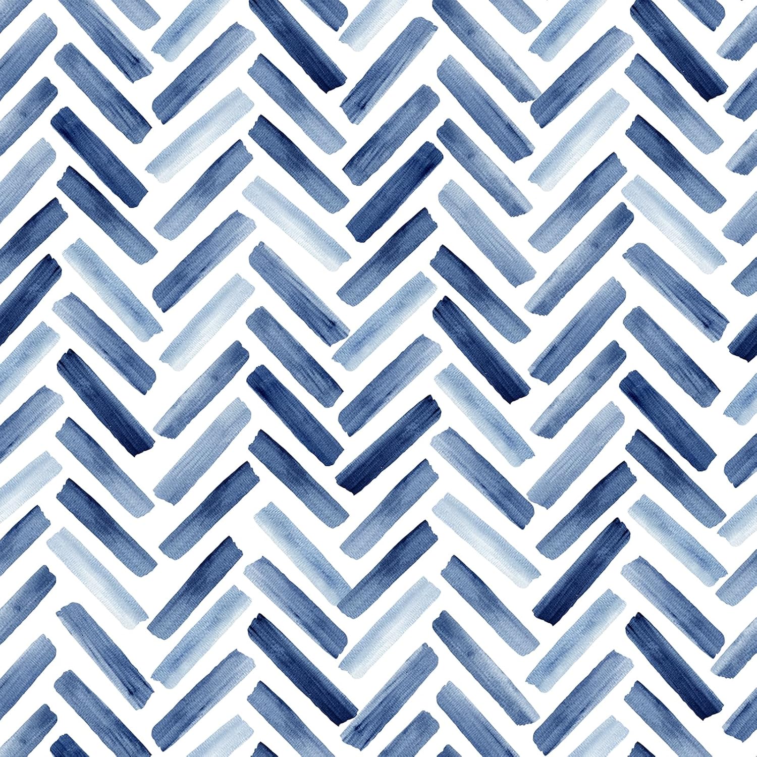 Peel and Stick Wallpaper Blue and White Line Wallpaper Watercolor Self Adhesive Removable Wall Paper Morden Stripe Contact Paper Vinyl Film Stickers for Cabinets Bedroom Bathroom Drawer,15.7" x 47.2"