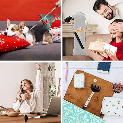 Miniatura 4 de SHINCEL Back Scratcher Extendable,Sturdy Metal Telescoping Backscratcher,Suitalbe for Men, Women, Adults, Kids