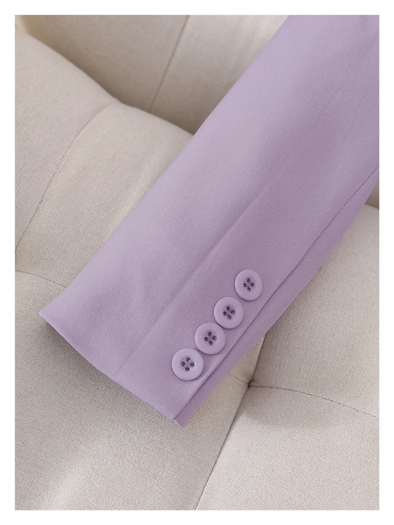 Traje de Oficina Elegante Dos Piezas, con Chaqueta, cinturón y pantalón Largo, Color Liso para Negocios, Trabajo, Oficina, Formal