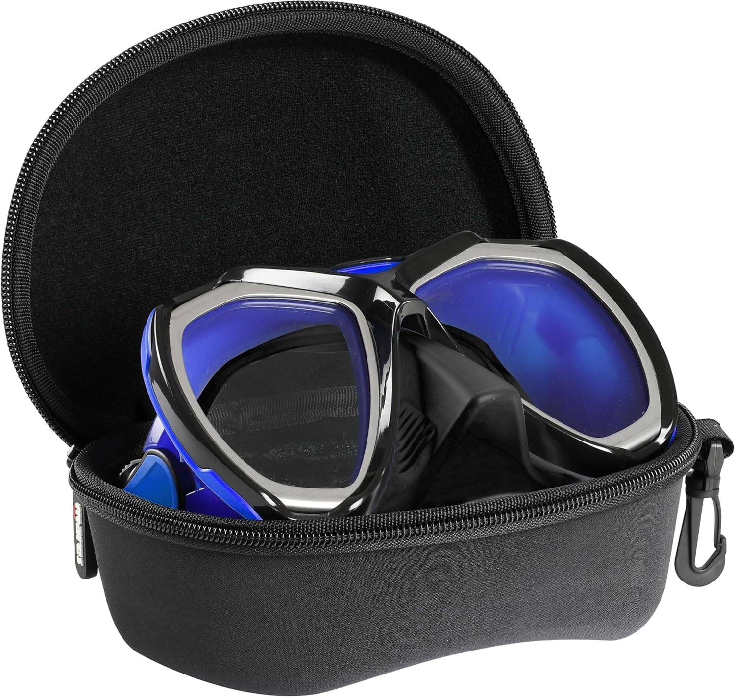Mares Force-X LS Dual Lens Wide View Mask for Scuba Diving, Snorkeling, Freediving, Spearfishing with Storage Box