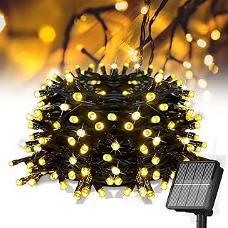 Solar String Lights for Outside, 39Ft 100 LED Solar String Lights Outdoo...
