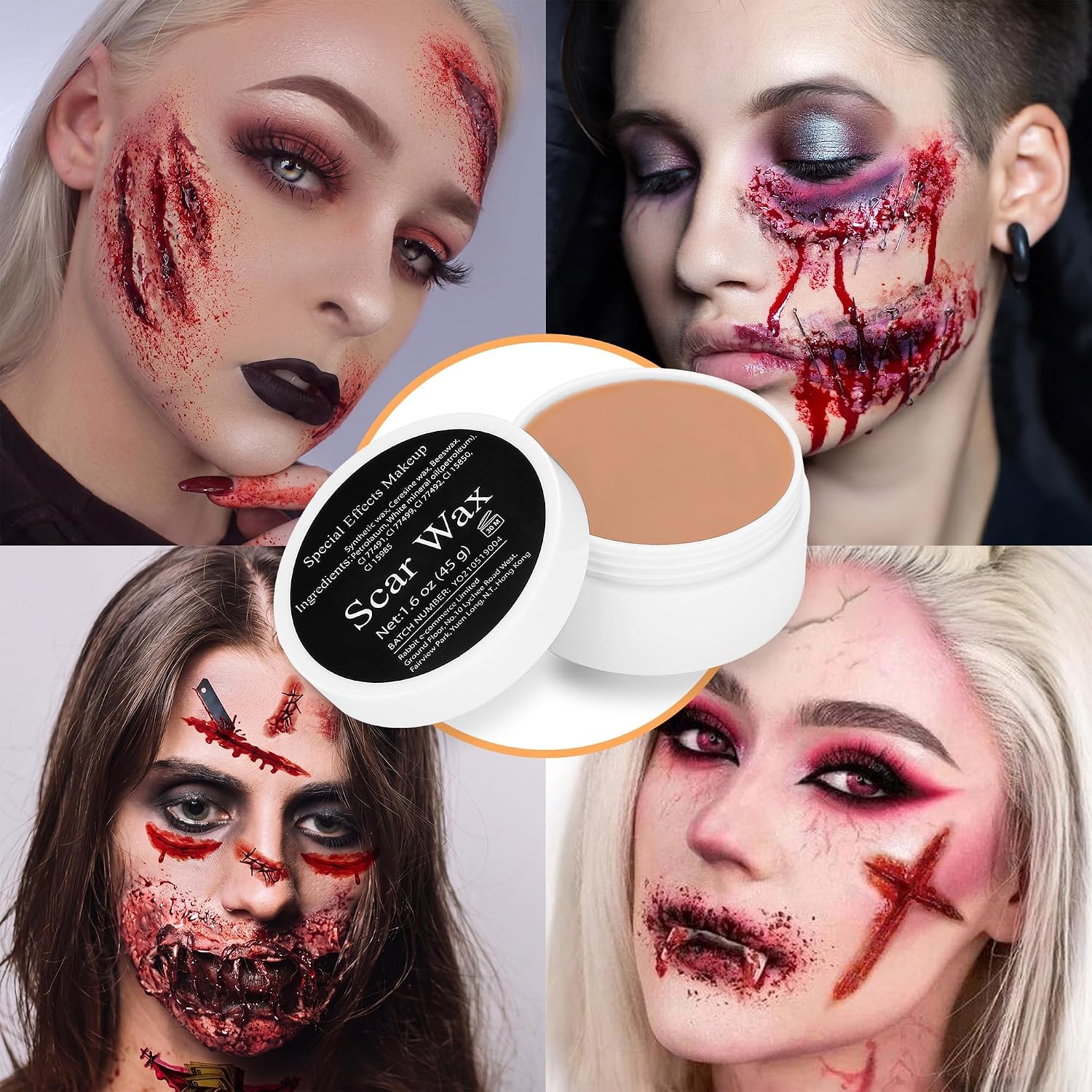 SFX Makeup Kit Professional Face Body Paint Halloween Cosplay Makeup Set thumbnail