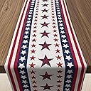4th of July Decorations - Patriotic Table Runner for 250th Anniversary America Merchandise | Memorial Day Decorations - Fourth of July Decor Accessories for Indoor Outdoor Home Party Supplies