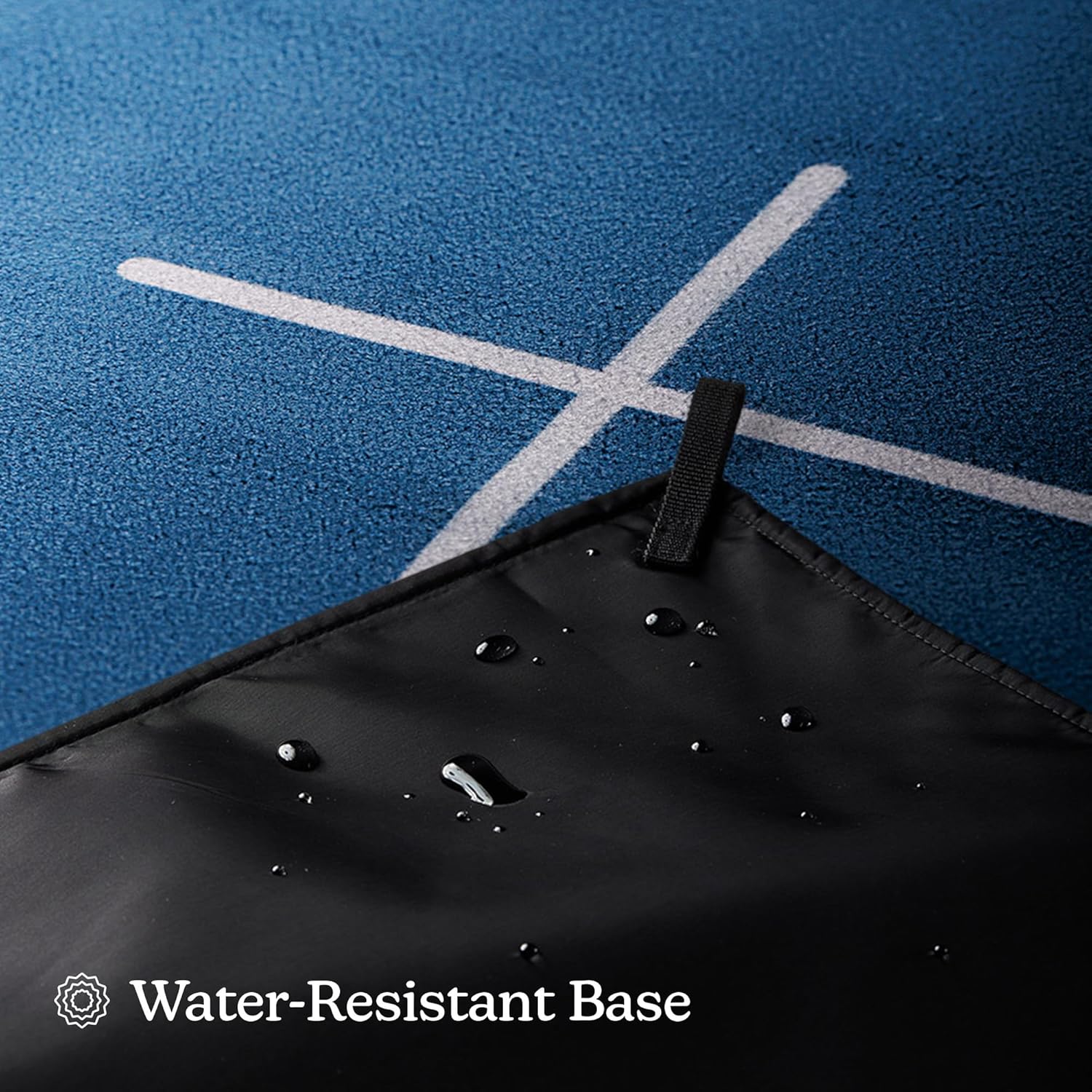 Nomadix Festival Blanket - Perfect for Picnics, Camping, & Lawn Seating - Plush Top & Water Resistant Base - Made with Post Consumer Recycled Materials - Barton Blue - 60x72 - Image 7