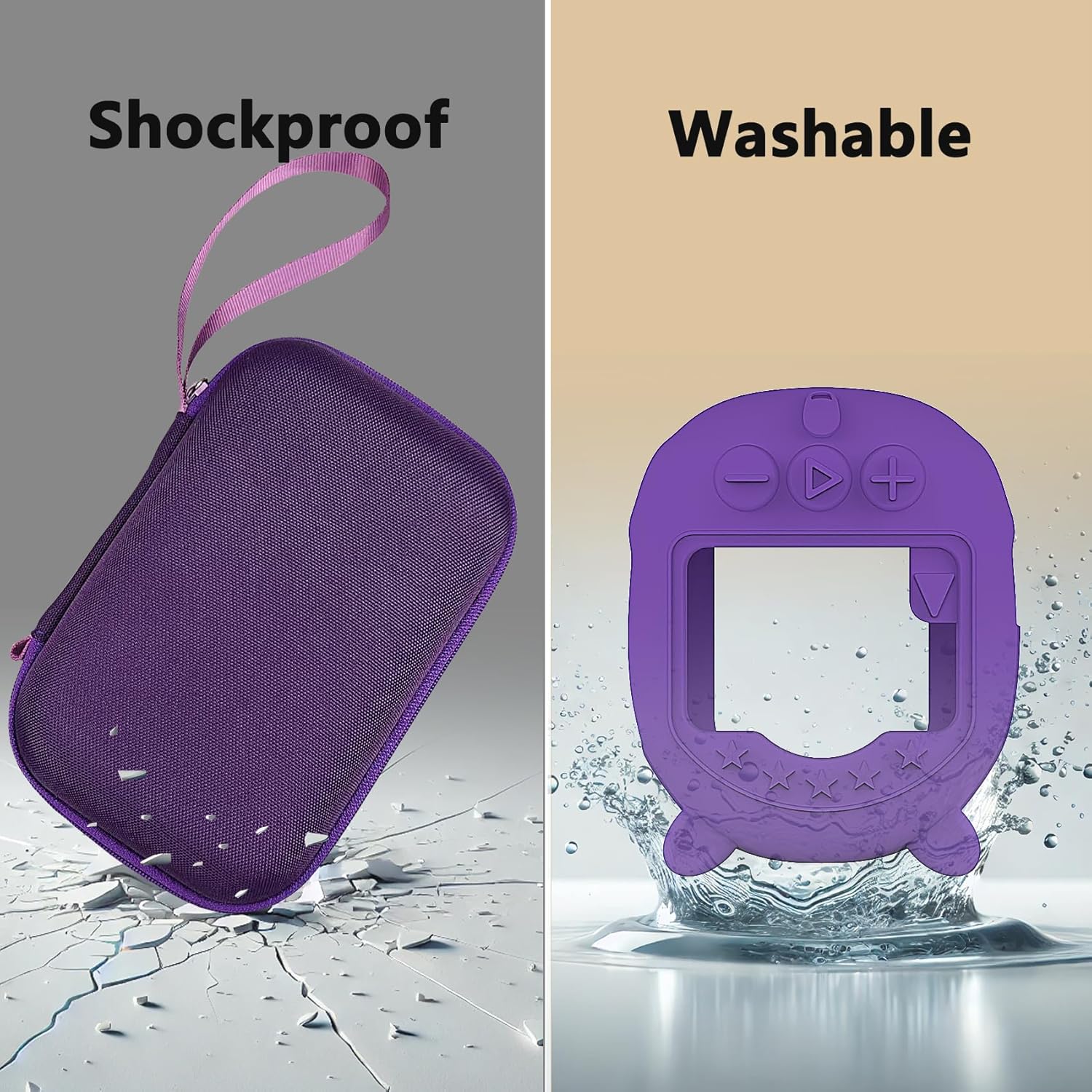 Silicone Cover and Hard Carrying Case for JBL Clip 5 Portable Bluetooth Speaker, Protective Storage Bag Holder for JBL Clip 5 Speaker Accessories (Purple) - Image 7