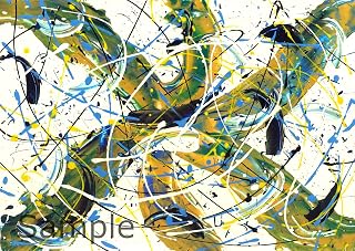 Trifinity Tetragram 62 (Jn 21:11-2628) Dopamine Art, Abstract Prints - A4/A3/A2/A1/A0 (A1 594 x 841mm (23.4 x 33.1"))