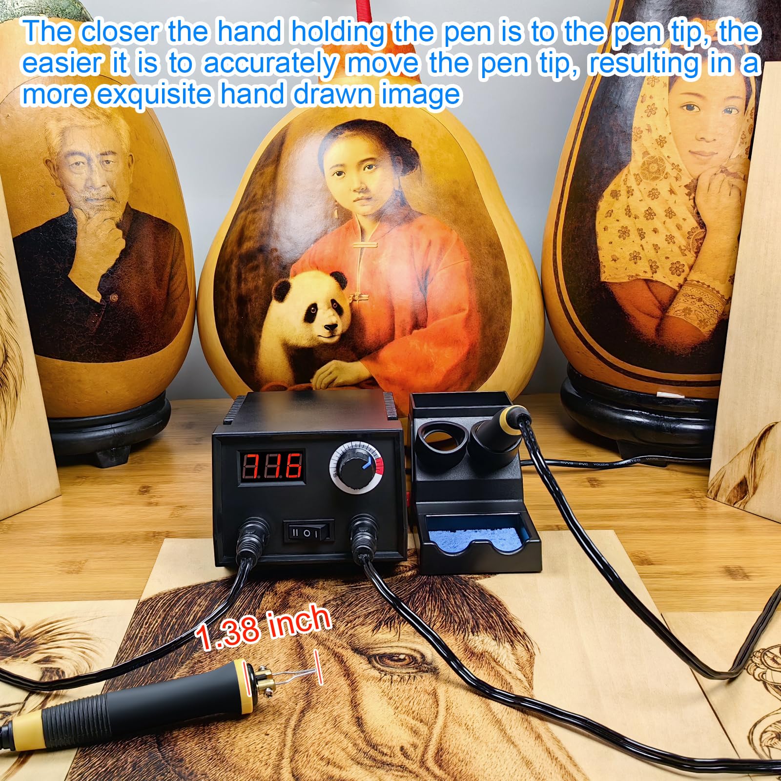 FIRElood Wood Burning Kit - Pen & Tips -4