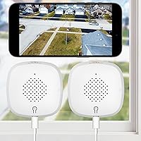 Vista 10 de Girafit Cámara de ventana de 3 MP 2K, cámaras de interior WiFi de 2.4 GHz y 5 GHz para seguridad en el hogar con visión nocturna a color ChroMax Al