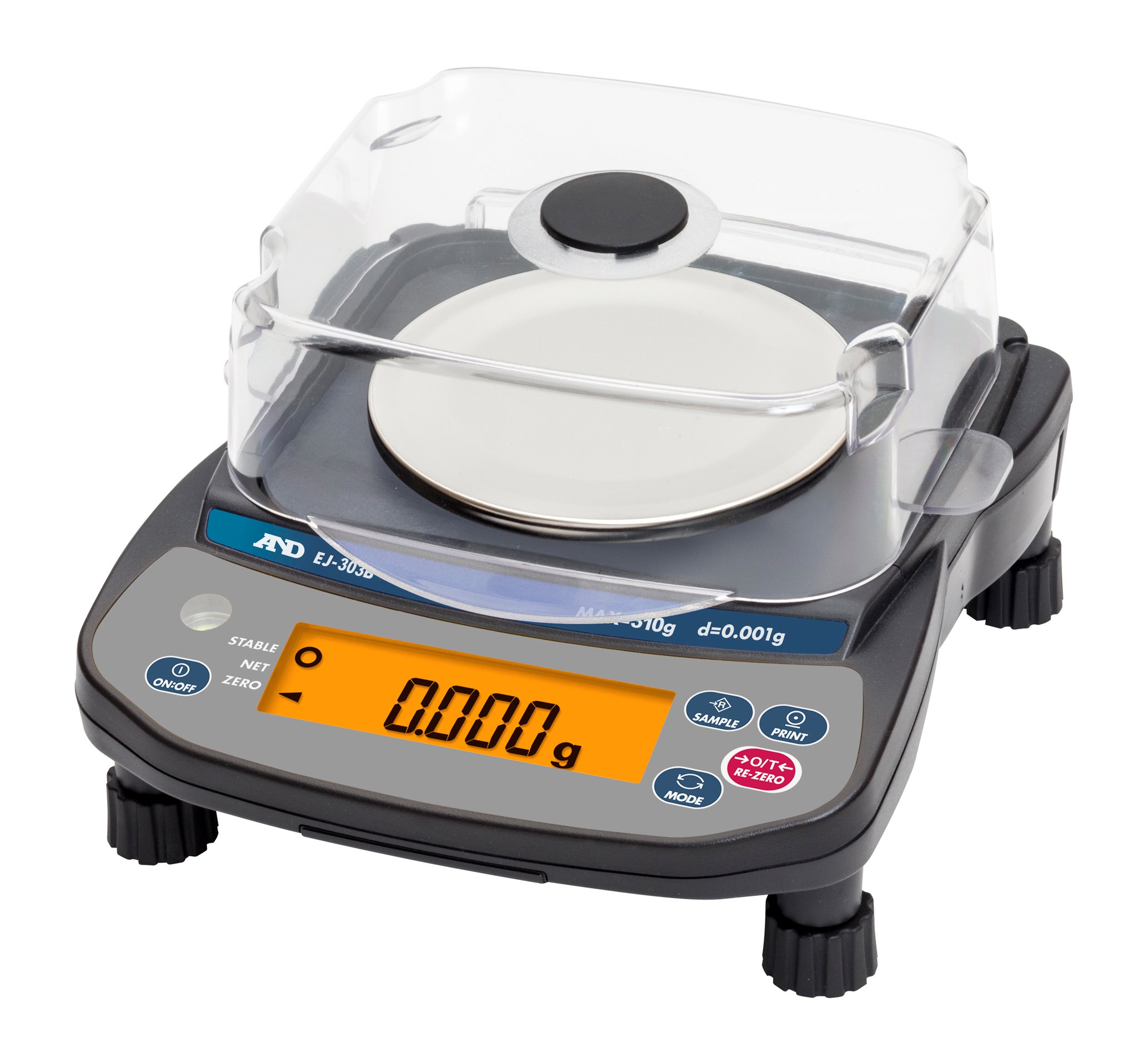 A&D パーソナル天びん EJ-303B ≪ひょう量:310g 最小表示:0.001g 皿寸法:φ110mm 検定無≫