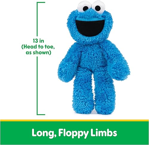 Vista 10 de GUND Sesame Street - Peluche oficial de Grover Take Along Buddy, juguete de peluche prémium para edades de 1 año en adelante, azul, 13 pulgadas