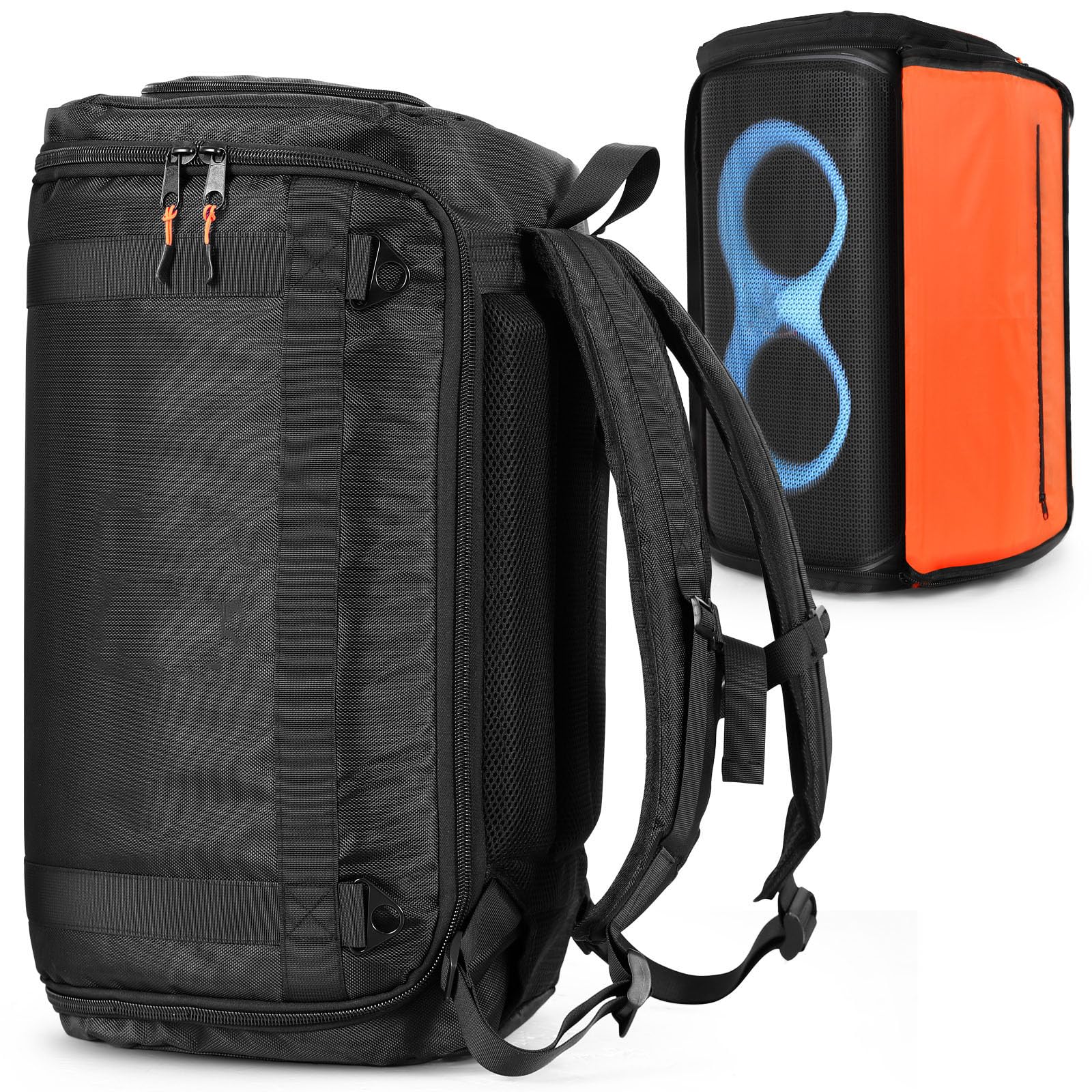 Lautsprecher Tragetasche Reiserucksack für JBL PARTYBOX 120 Tragbarer Lautsprecher, Aufbewahrungstasche Tote-Abdeckung für Outdoor Lautsprecher Zubehör, blacks, M, unbesorgt