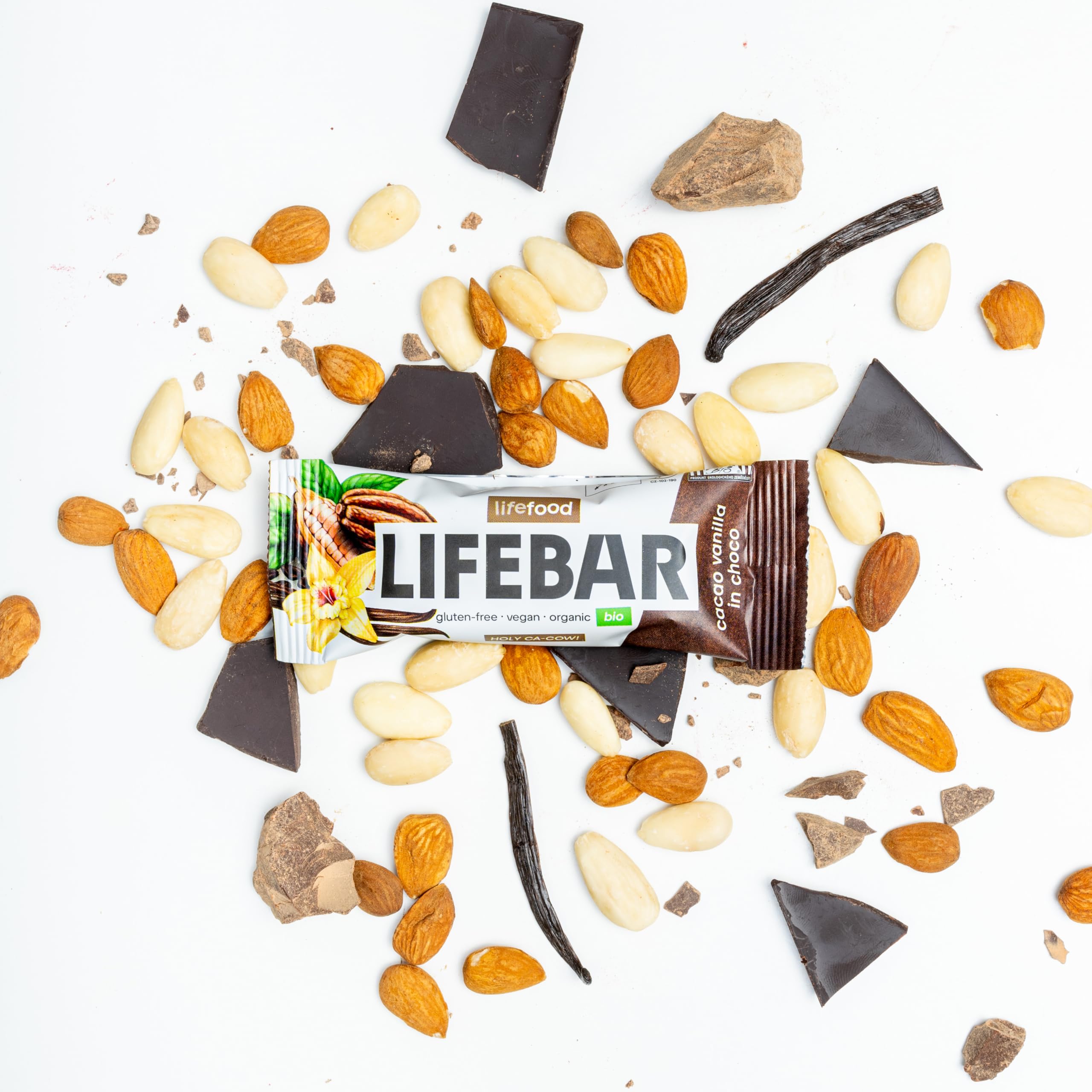 lifefood Lifebar InChoco Kakao Vanille ROH BIO, 15er Pack (15 x 40 g)