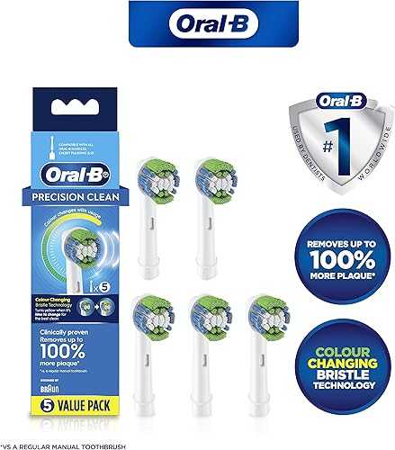 Miniatura 4 de Braun Oral-B Precision Clean Cabezales de cepillo de dientes (paquete de 5, servido en todos los cepillos giratorios Oral-B