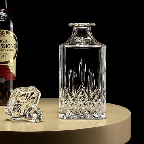Miniatura 4 de KANARS - Decantador de whisky de alta calidad, sofisticado decantador escocés con caja de regalo de lujo para hombres, papá, hermano, marido,