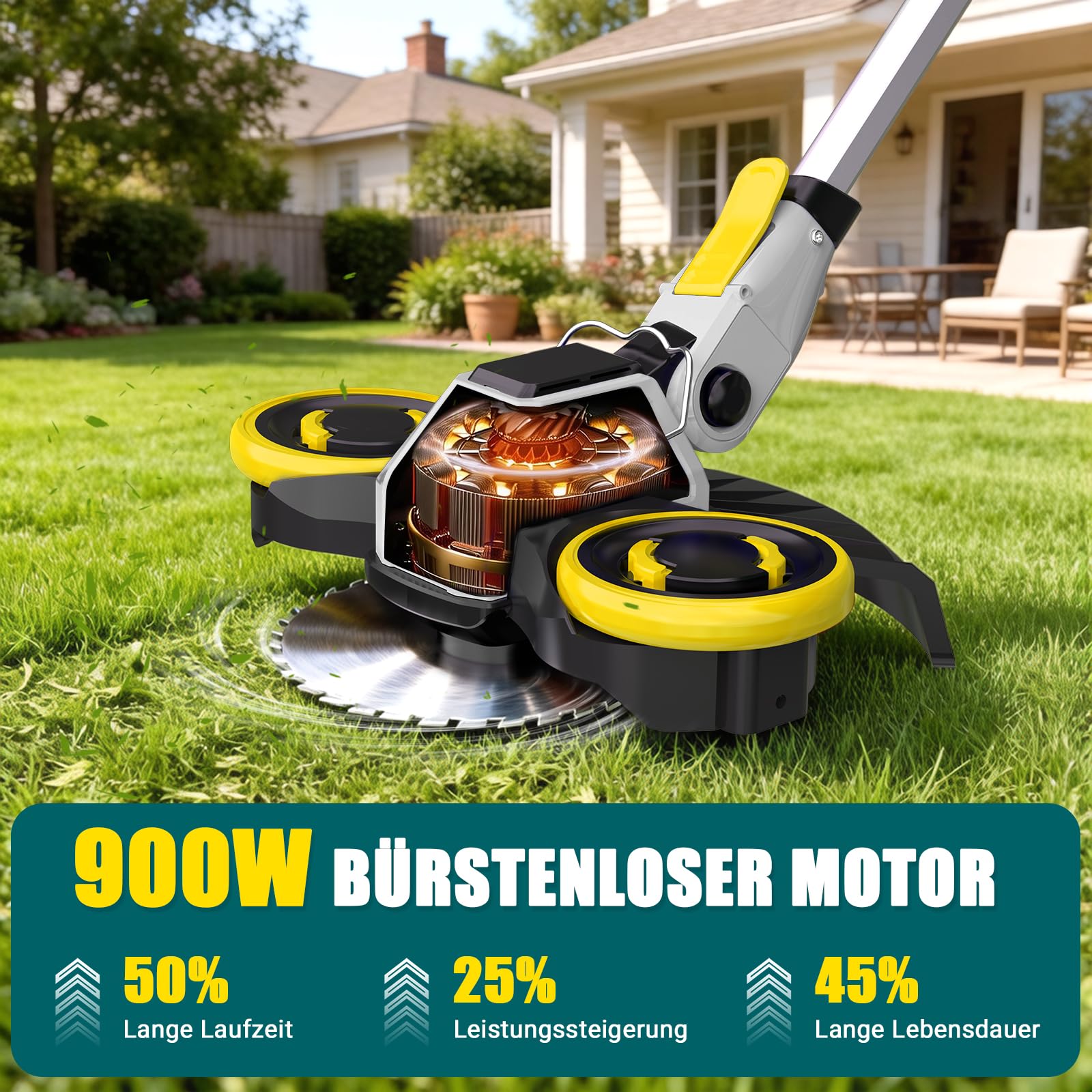 Desbrozadora con batería, batería de 21 V para baterías Makita