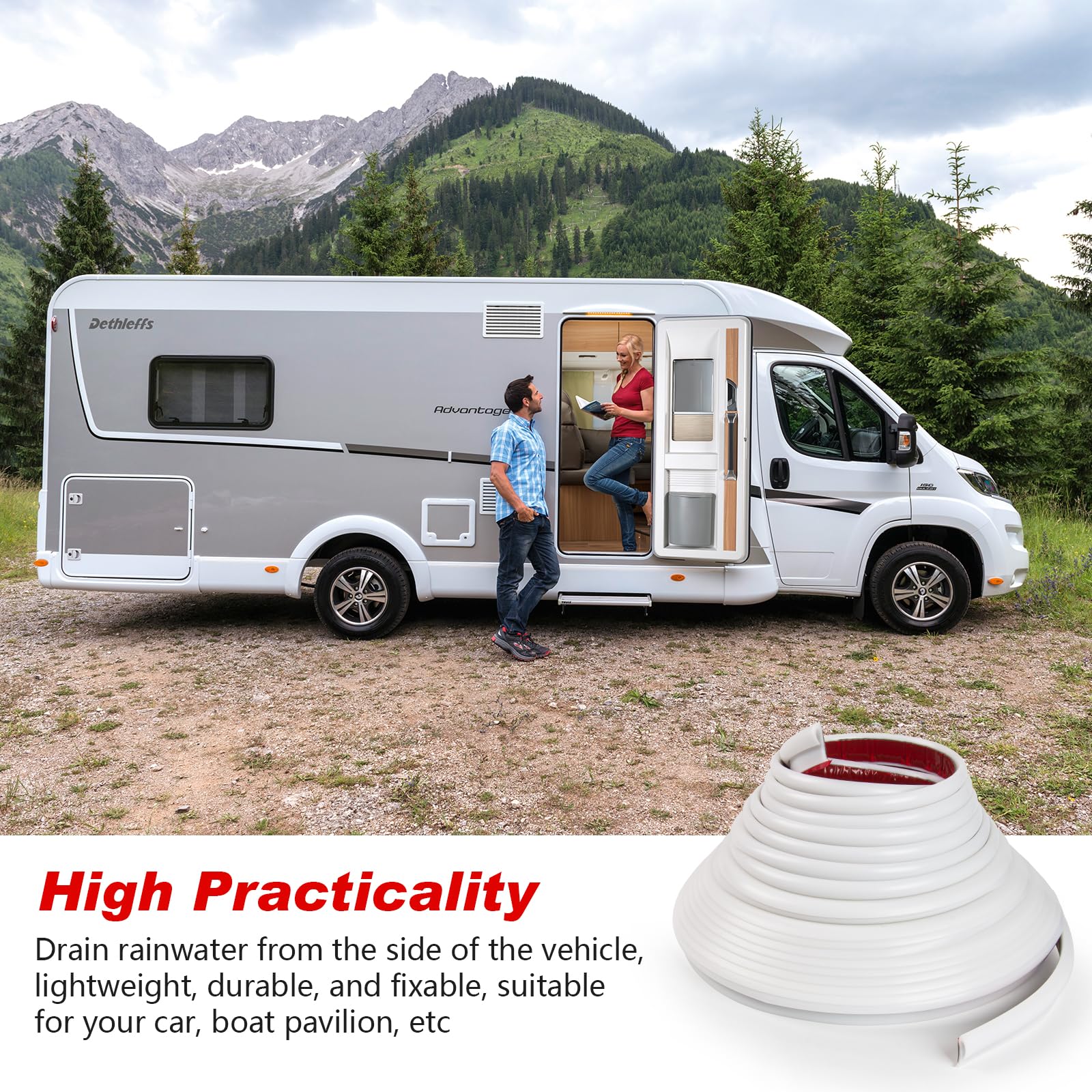 Snapklik.com : Osyyhe RV Rain Gutter,Rv Rain Gutter Trim,RV PVC Plastic ...