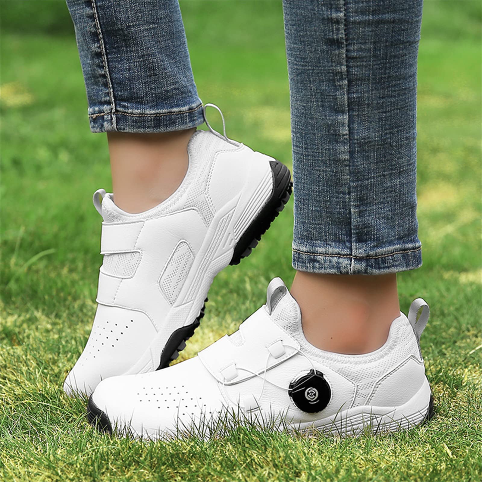 Scarpe da Golf da Donna Scarpe da Ginnastica da Viaggio Estive Senza Punte Girevoli A Rete Chiusa Traspiranti Leggere