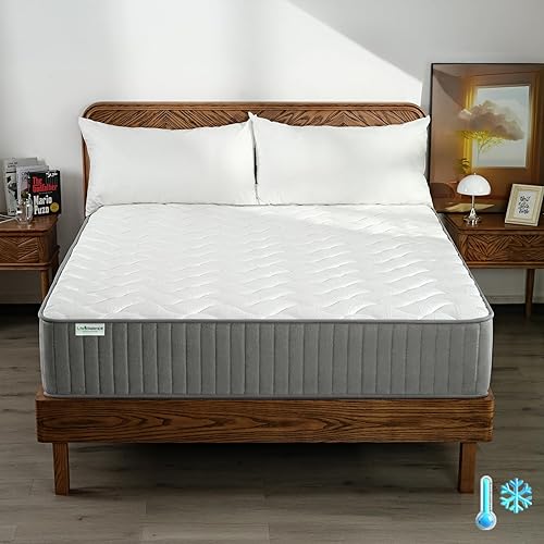 Miniatura 9 de Colchón King Size de 12 Pulgadas, Colchón Híbrido King en Caja Hecho en EE. UU., Colchones de Espuma de Memoria Refrigerante para Cama Ajustable,