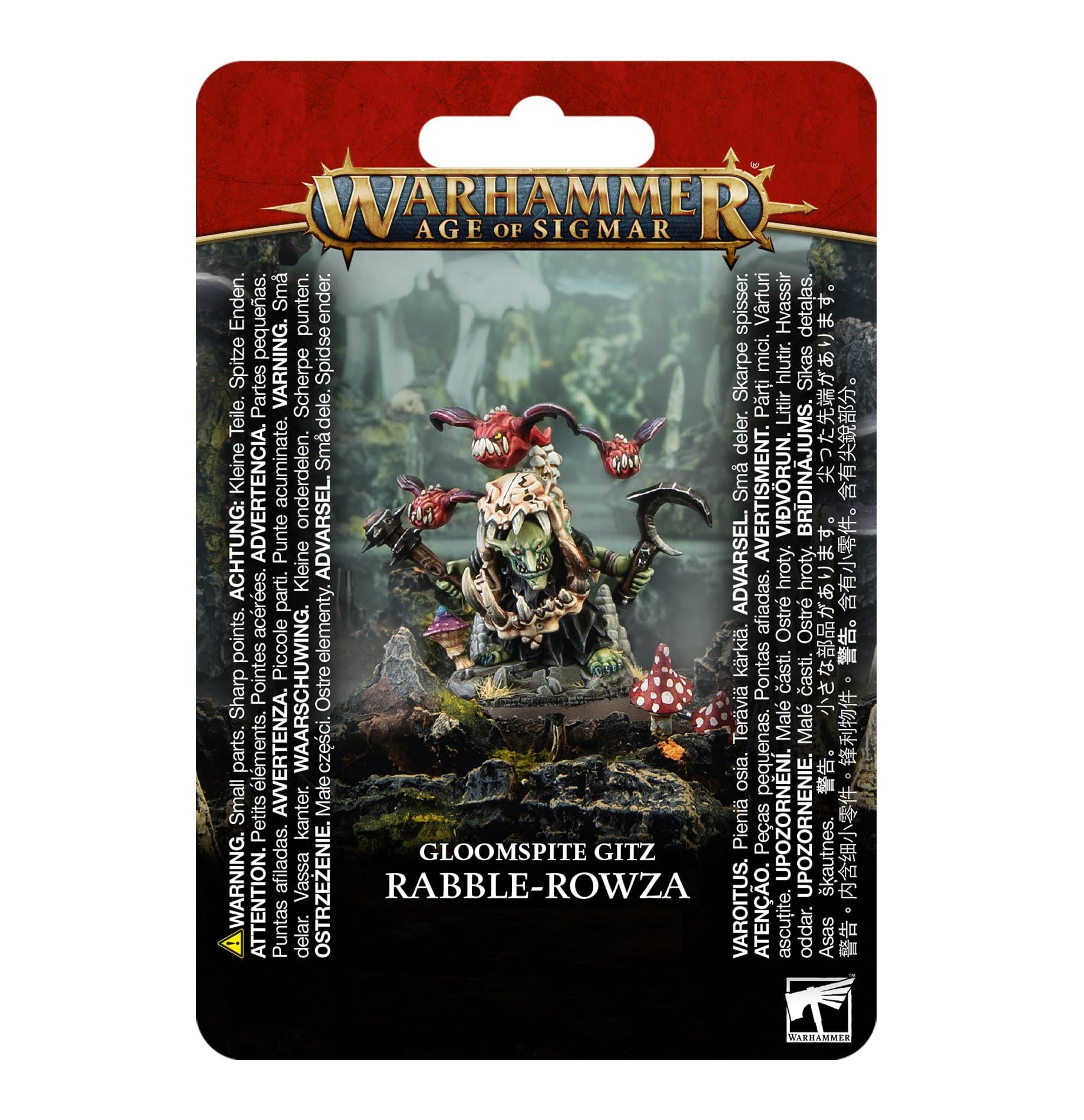 Games Workshop - Age of Sigmar - Gloomspite Gitz: Rabble-Rowza, Black