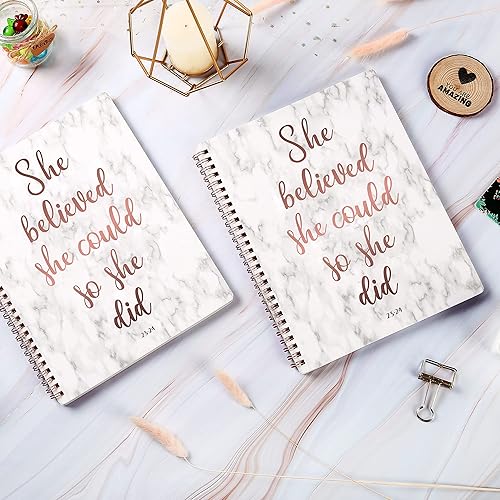 Miniatura 2 de Libro de citas 2023-2024, libro de citas semanal y mensual de julio de 2023 a junio de 2024, planificador diario por hora, planificador de citas de