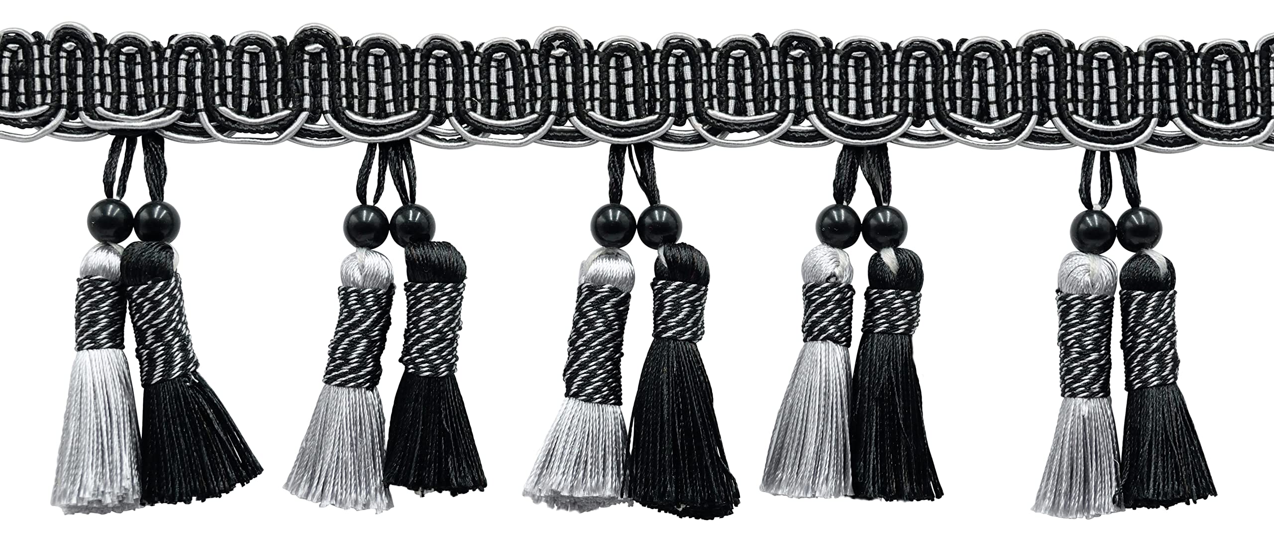 Frange à pompons pour rideaux de salon Noblesse Collection