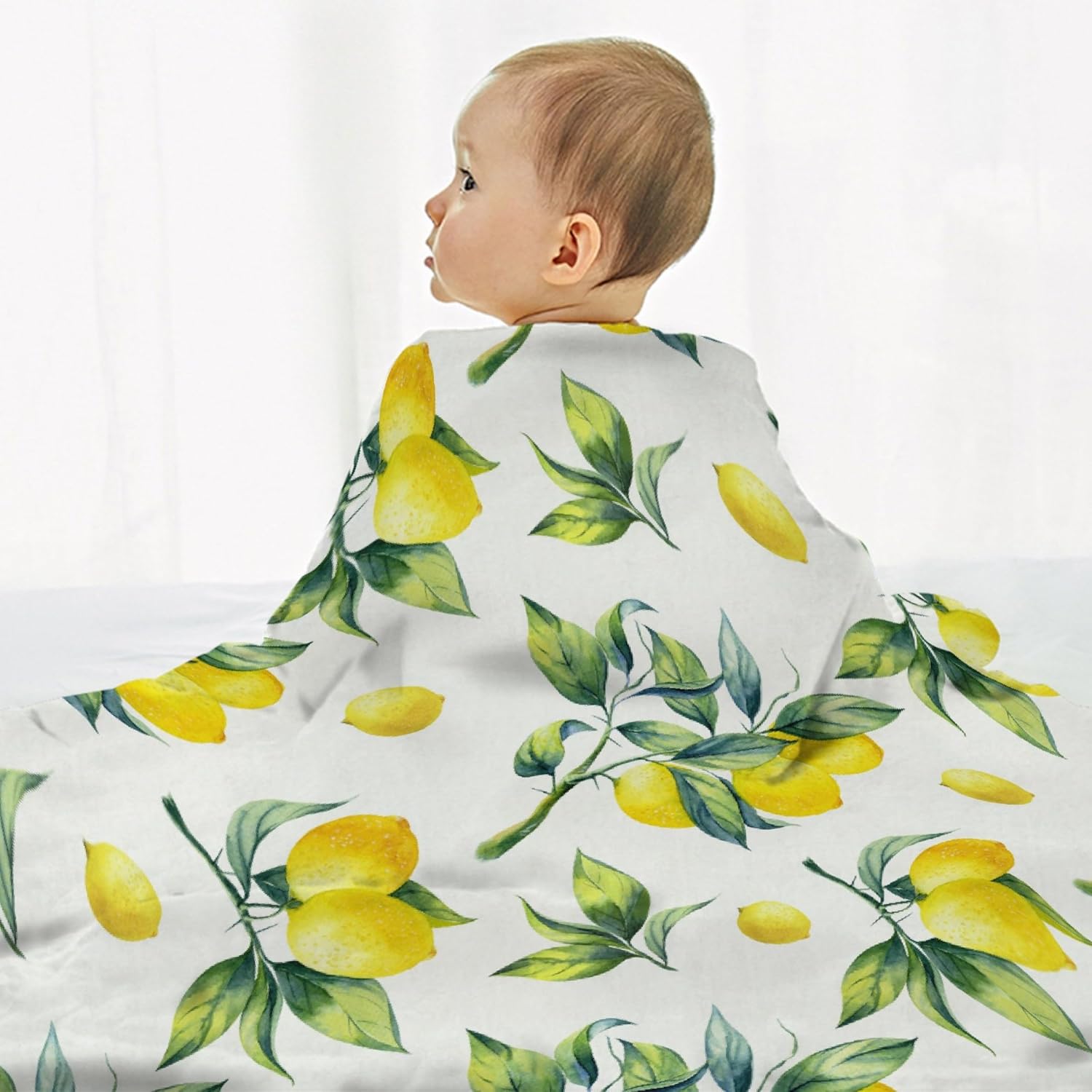 Lemon Blankets, Gift for Girls Fruit Lover, 30"x40" Soft Lightweight Plush Throw Blanket for Couch Bed Sofa Decoration - Image 4