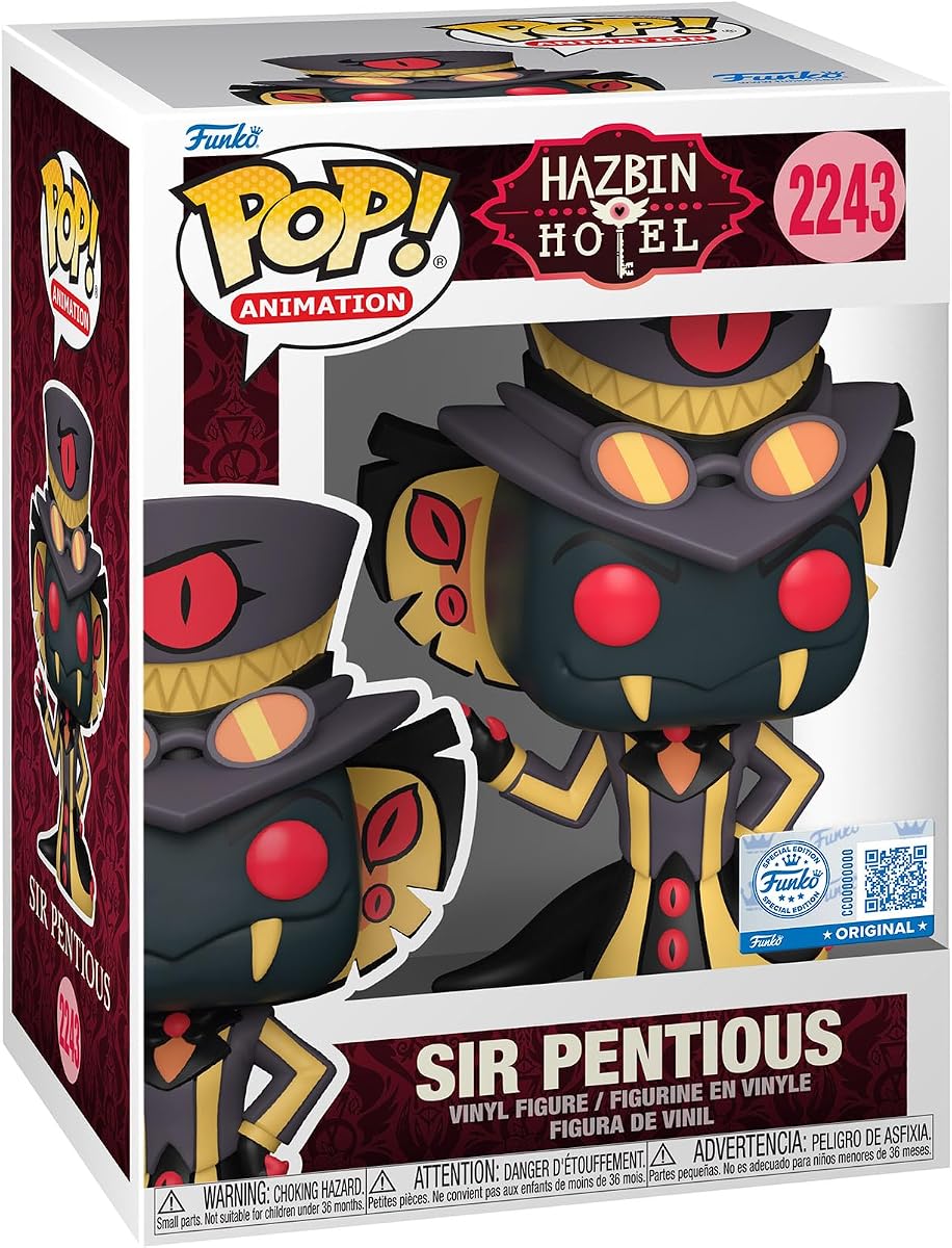 Hot Topic Hazbin Hotel Pop! Animation Sir Pentious Vinyl Figure Multi None