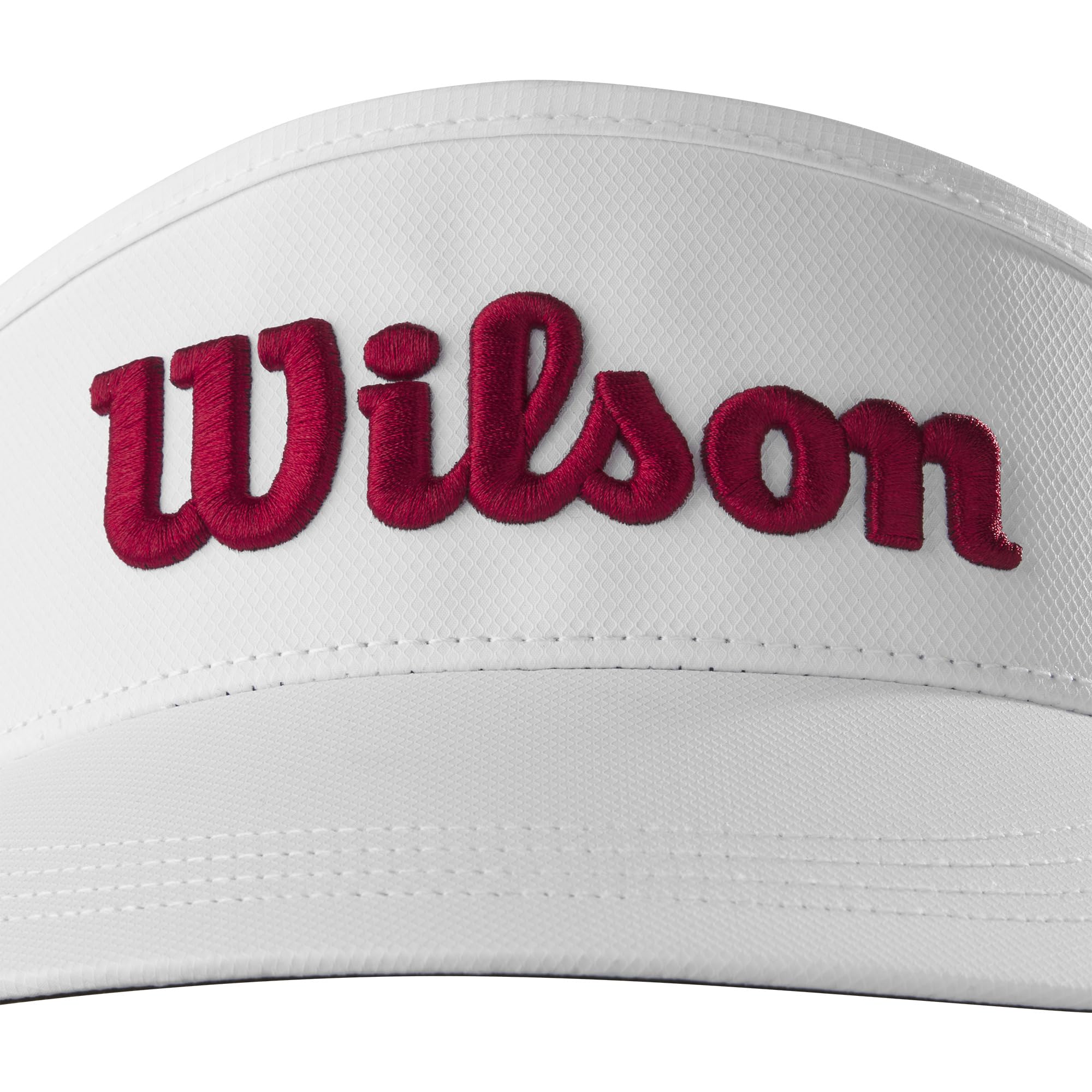 Wilson Tour Visor, Blanco/Rojo, Talla única para Hombre
