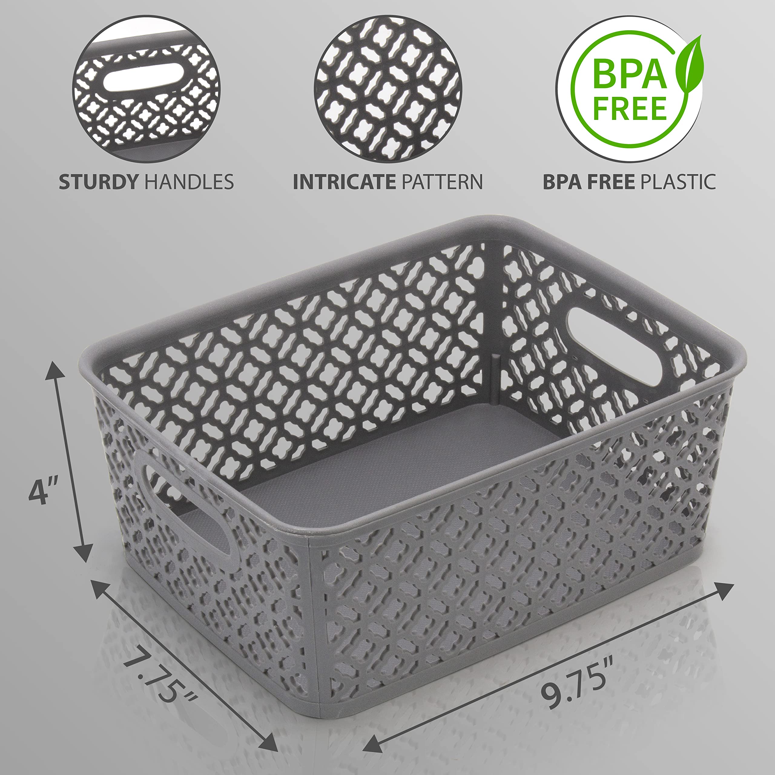 Amazon.co.jp: BROOKSTONE(ブルックストーン) ハンドル付き小型収納