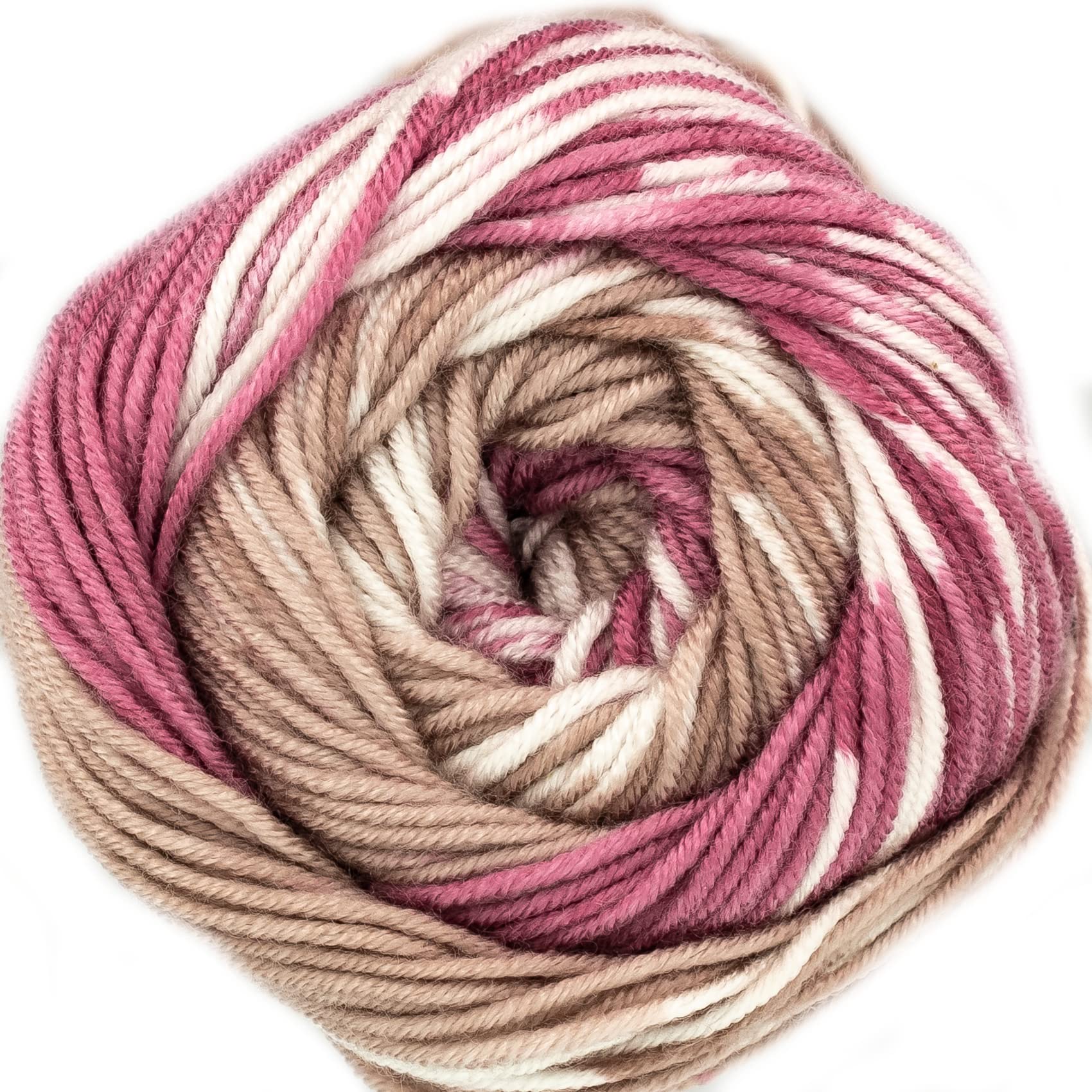 King Cole Fjord DK Knitting Wool Acrylic Self Pattern Fairisle Yarn 1 x 100g (Fusa - 4563)