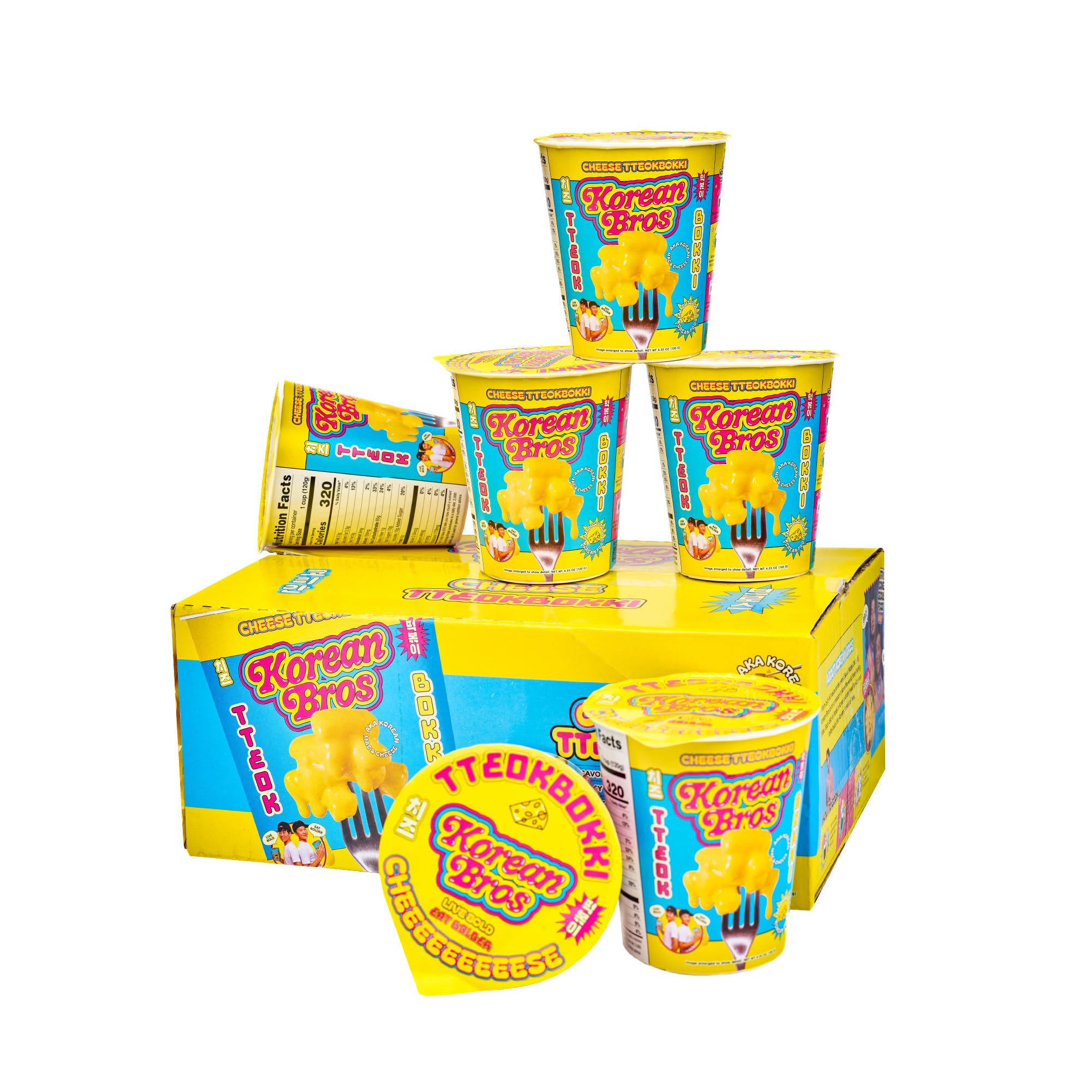 Amazon.com: Korean Bros Cheese Tteokbokki Cups (6 Pack) Instant