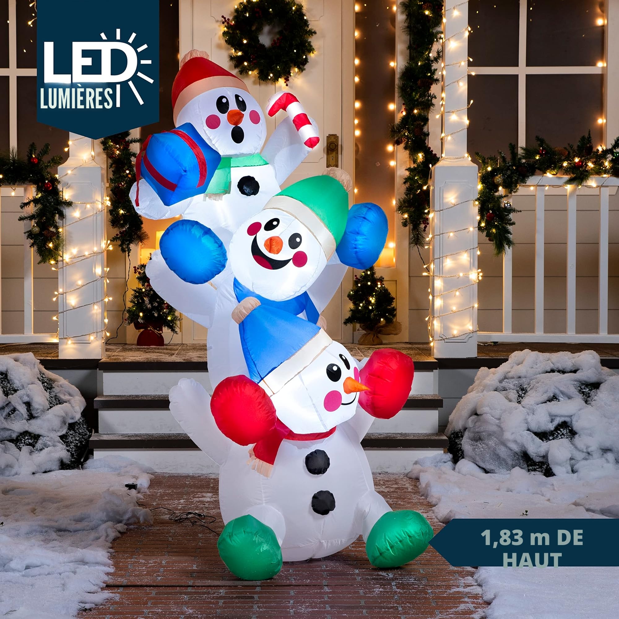 Bonhomme de Neige Gonflable V3 de 6 Pieds