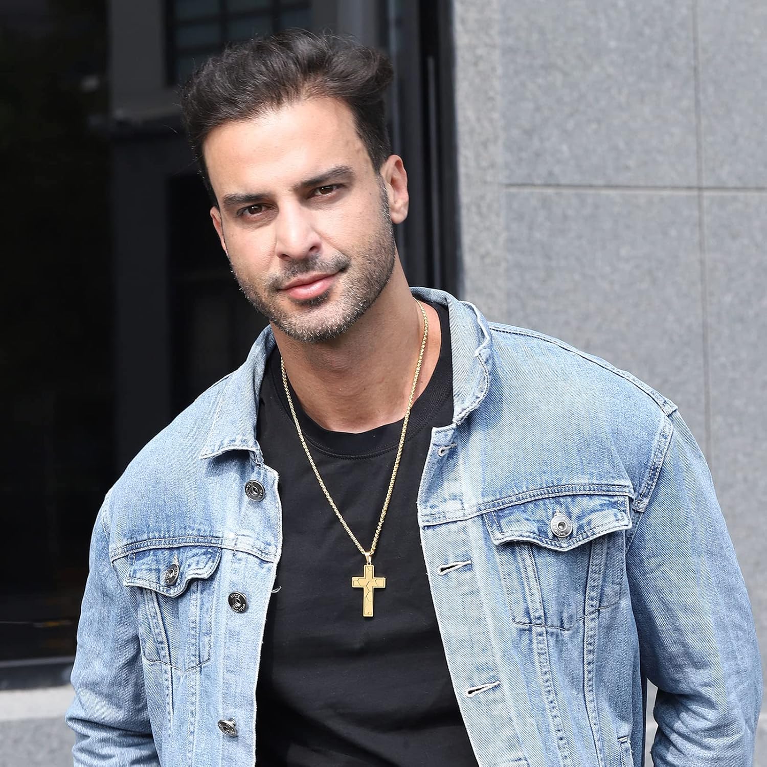 Soccer Cross Necklace for Boys Men Stainless Steel Bible Verse Pendant with20+2 Inch First Communion Baptism Religious Sports Jewelry Gift - Image 2