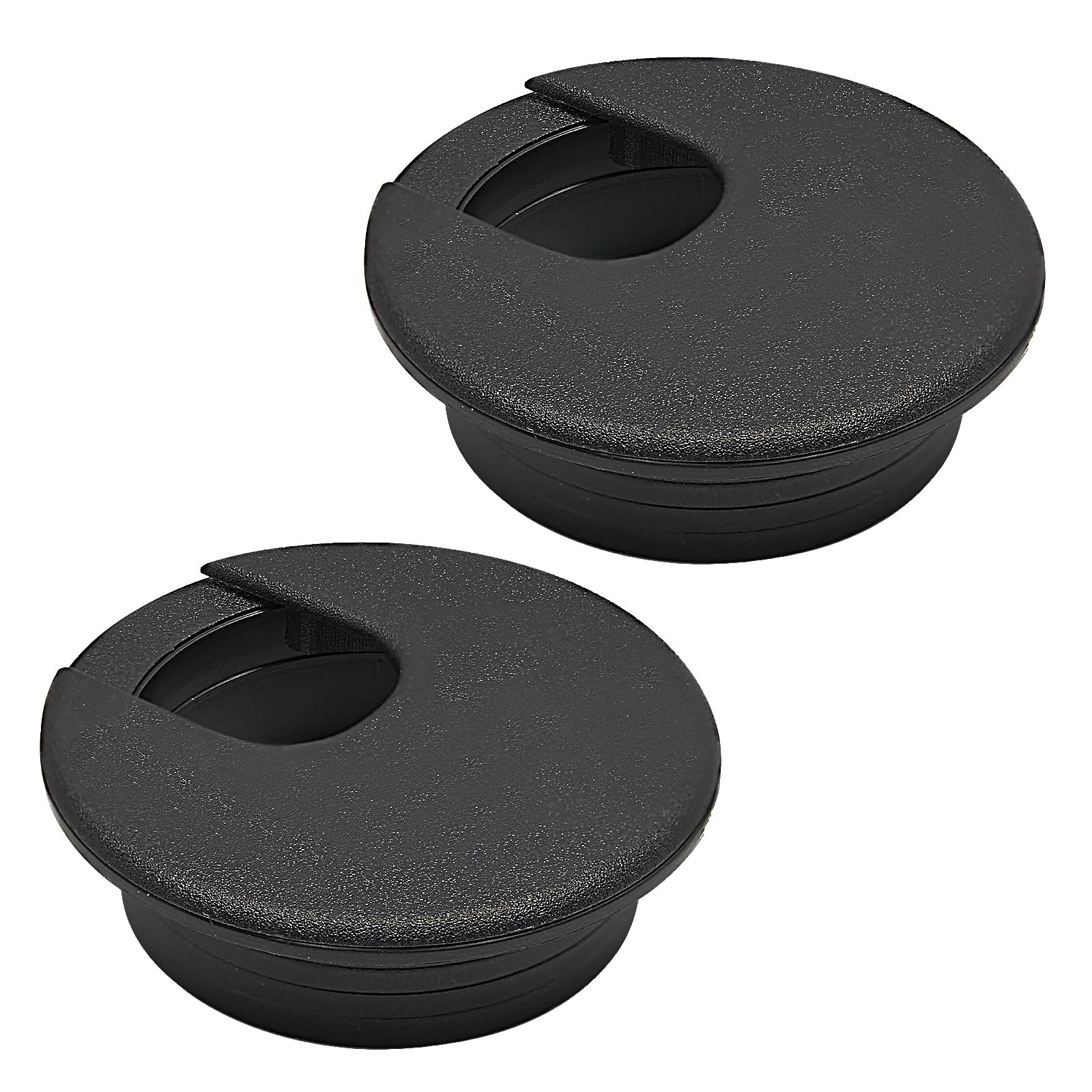 BOPOREAE Desk Grommet 2" (50 mm), Desk Cord Hole Cover, Cable Grommet ABS Plastic, Desk Hole Grommet for Office and Home Table Cable, Detachable Cable