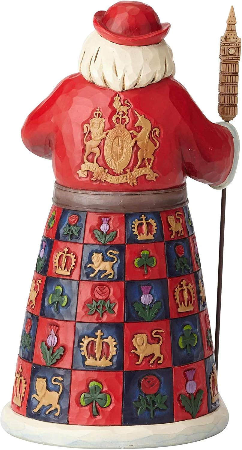 Enesco Jim Shore Heartwood Creek Danish Santa Around The World Figurine, 7", Multicolor