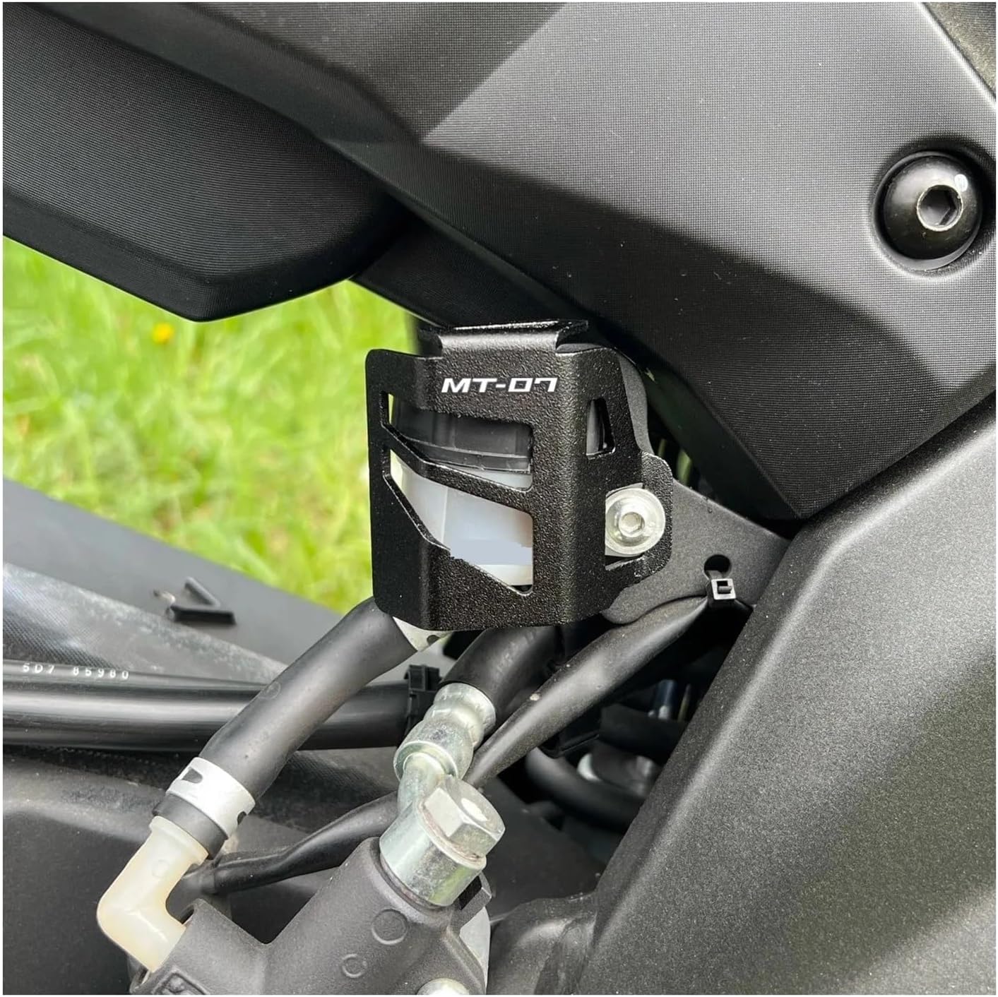 Compatible with MT07 2021 2022 Accessories MT 07 FZ07 2014-2023 2019 Motorcycle Front Rear Brake Fluid Reservoir Cover Engine Oil Cap (Size : 3pcs-Combo Gold)