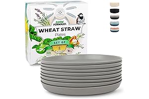 Grow Forward Wheat Straw Dishwasher Safe Plates