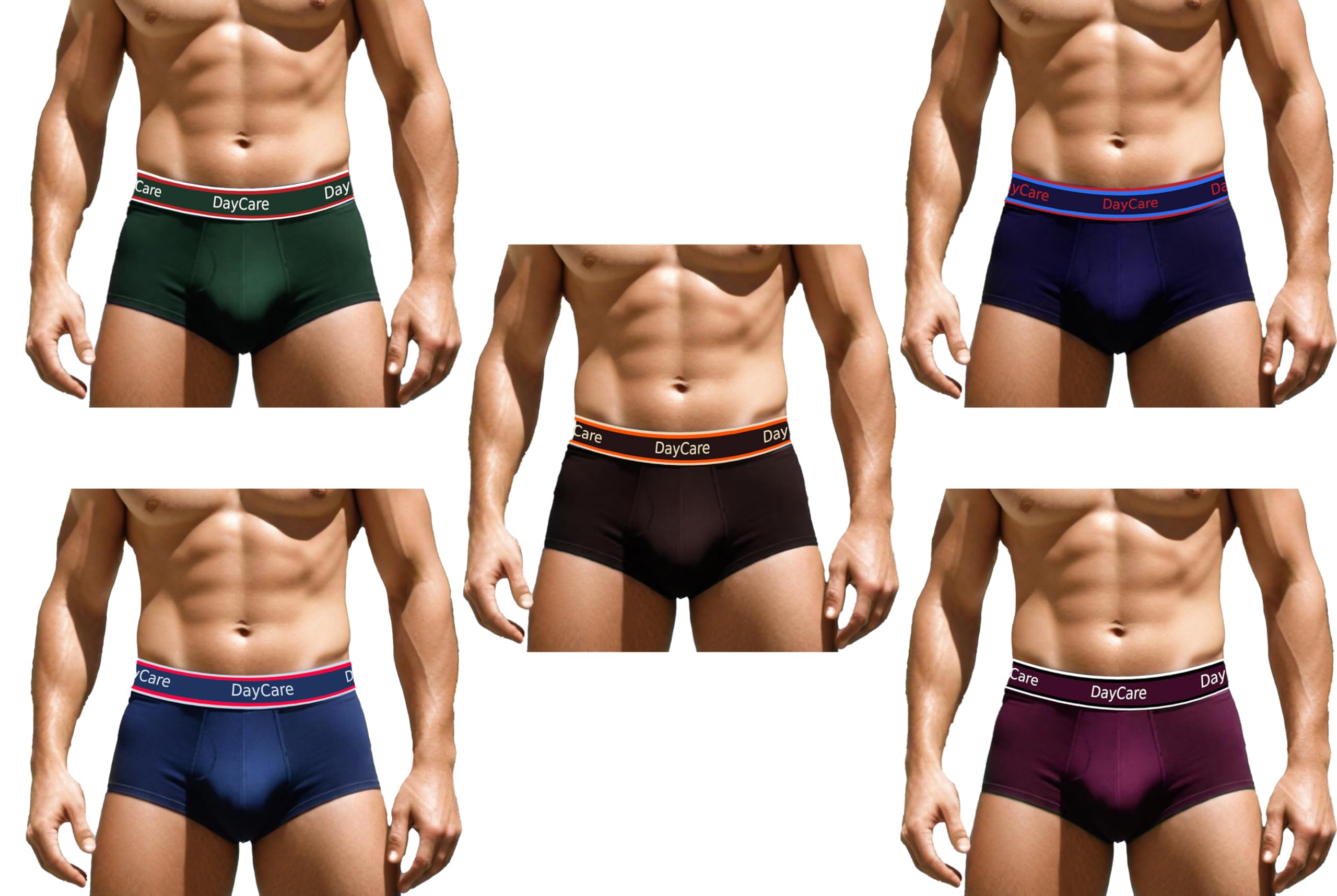 day care DayCare Innerwear Mini Trunk (Pack of 5 Colours) - 100% Cotton Fabric | Briefs | Premium Cotton Briefs | Men's Underwear | Cotton Underwear | Innerwear for Men | Cool & Comfortable | Stylish Underwear-picture-15
