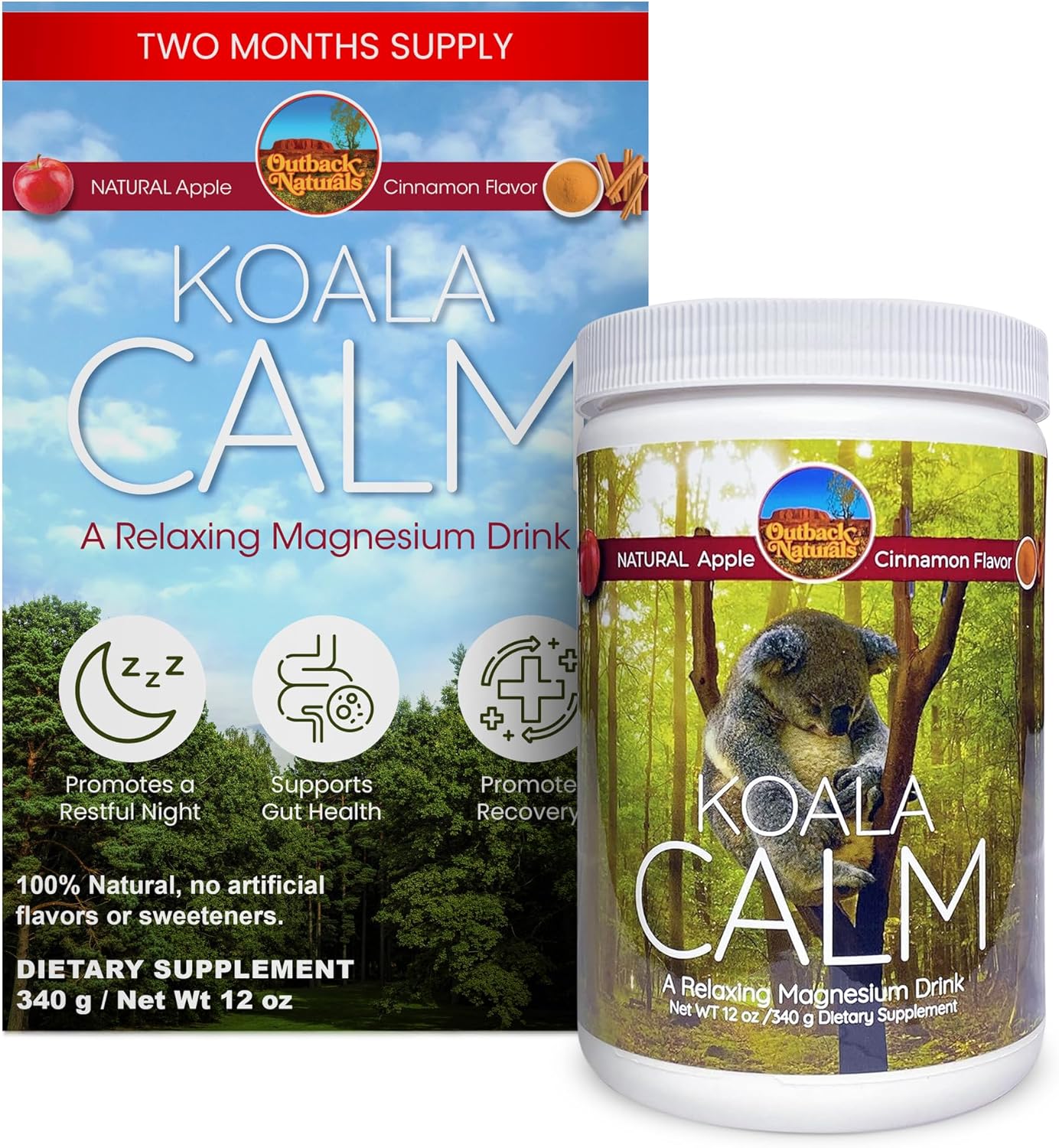 Calm Magnesium Powder - 400mg Pure Magnesium Citrate Drink Mix for Relaxation, Sleep Support & Muscle Relief, Unflavored