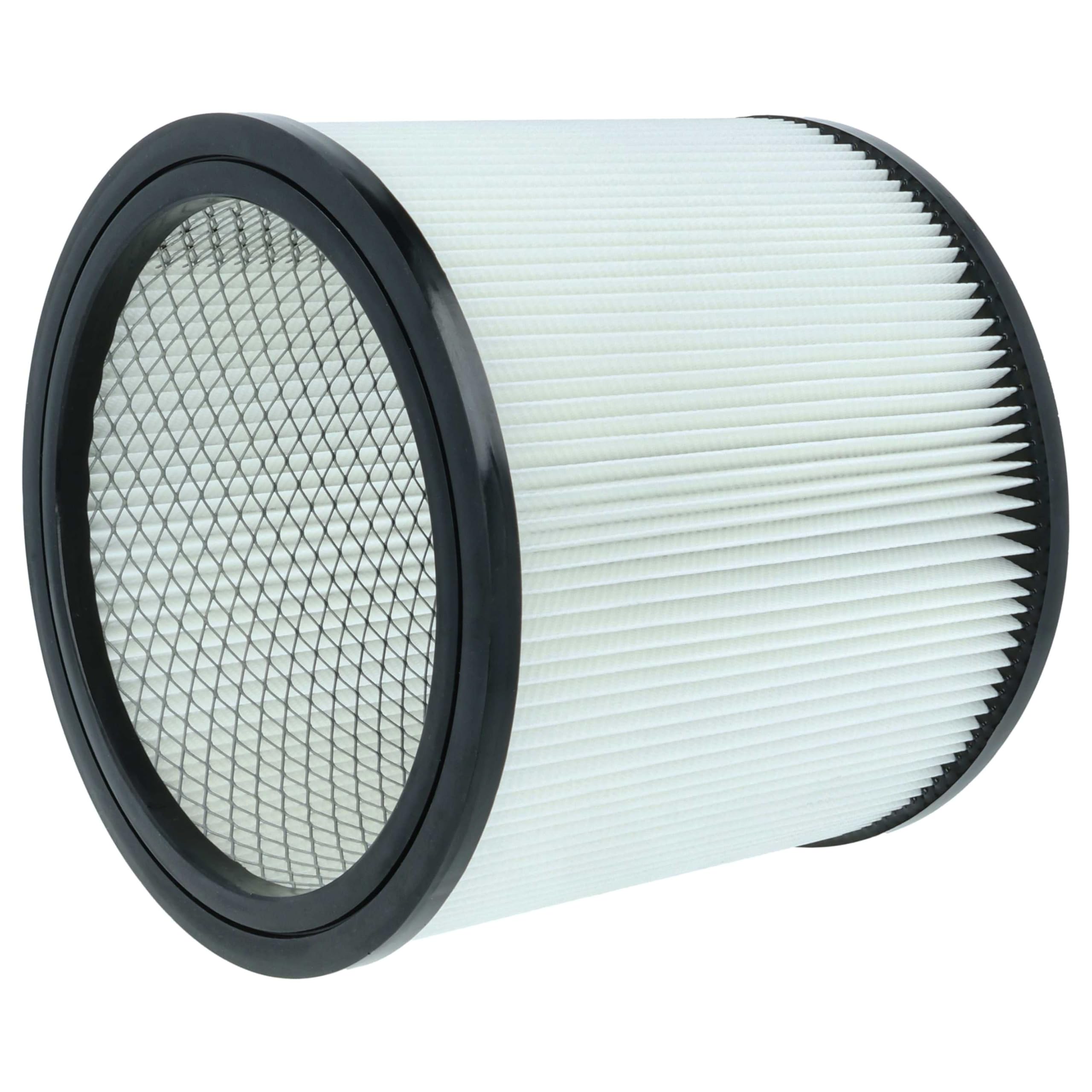 vhbw 4 x filtr harmonijkowy kompatybilny z Einhell TE-VC 2350 SACL, 2350 SACL EX CH, 2350 SACL EX UKCA odkurzacz na mokro i sucho – filtr nabojowy, czarno-biały