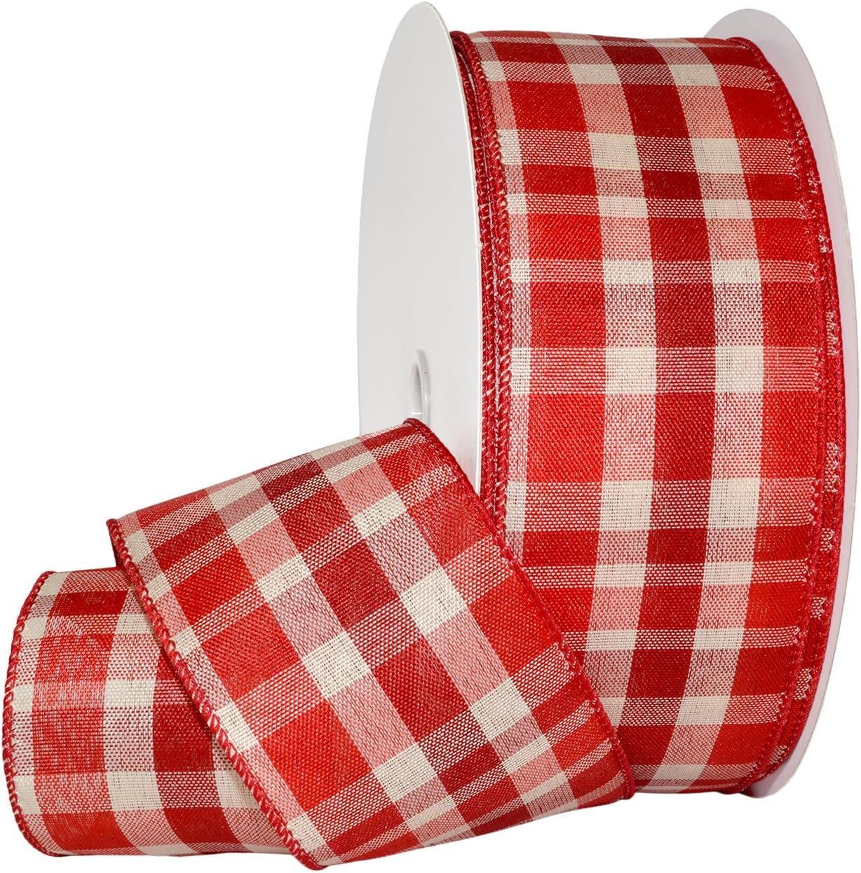 Morex Ribbon 7401 Providence Ribbon, 1-1/2" x 50 yd, Red (Pack of 2)
