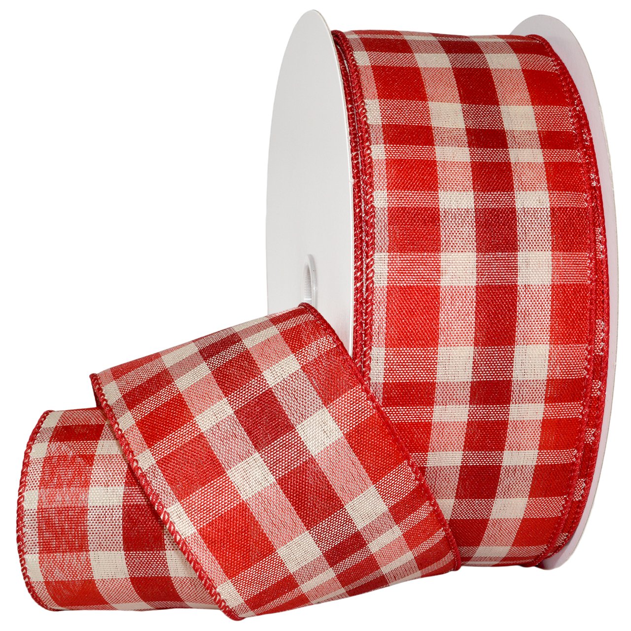 Ruban carreaux rouges 2,5 cm x 50 m Morex Ribbon 7401 Providence, mercerie et loisirs créatifs