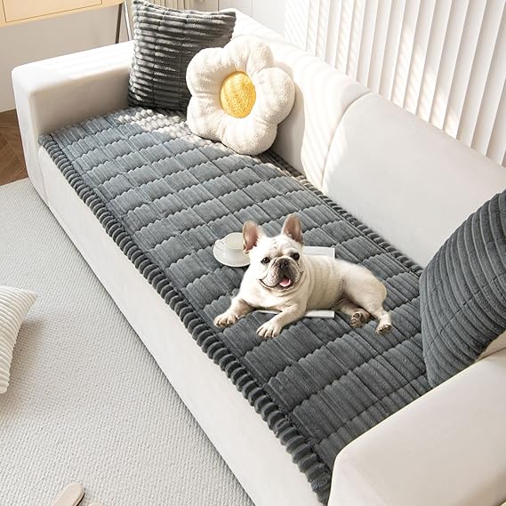 Sofa Cover for Dogs, Plush Pet Couch Cover, Non-slip Washable